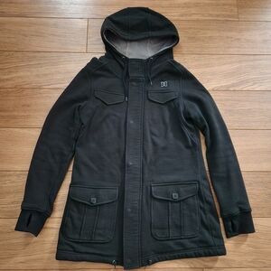 DC Shoes Cotton Sweatshirit Hoddie Jacket Black Medium